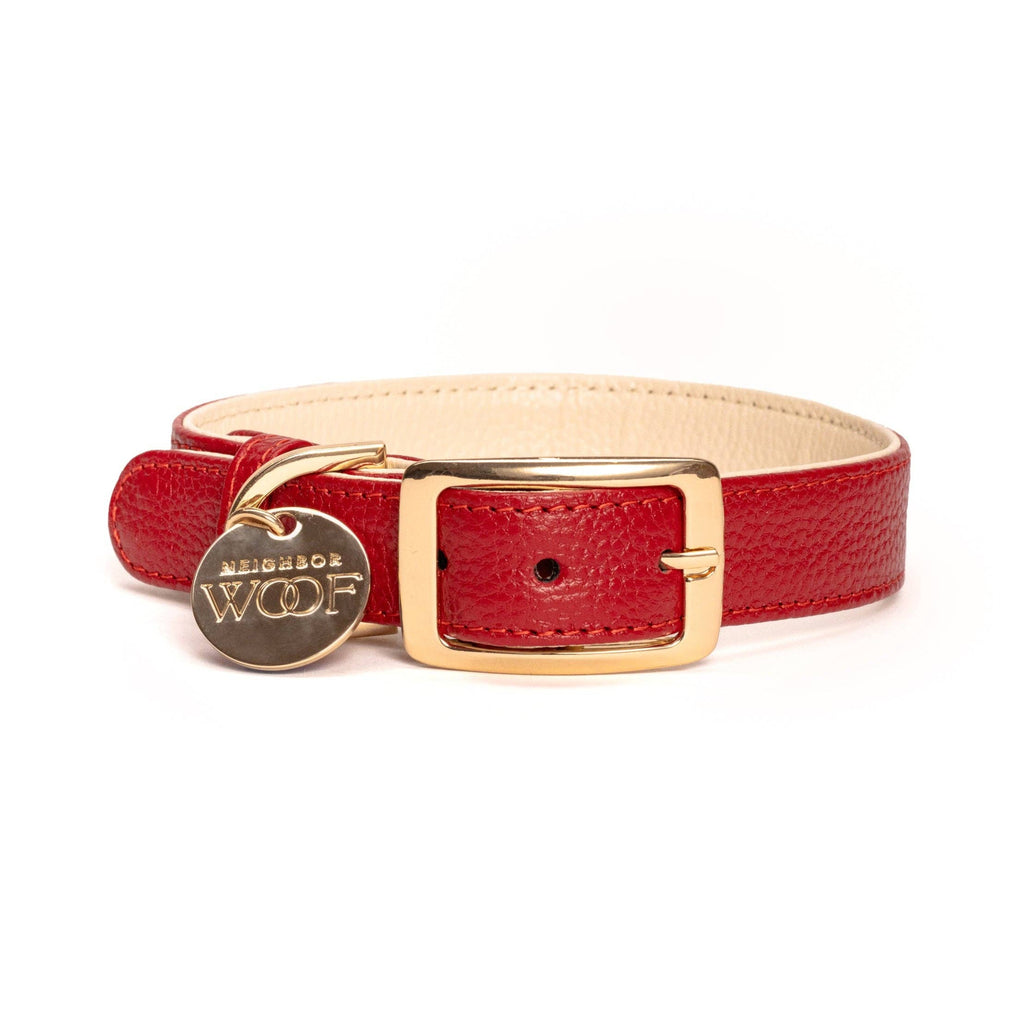 Red Rose Dog Collar