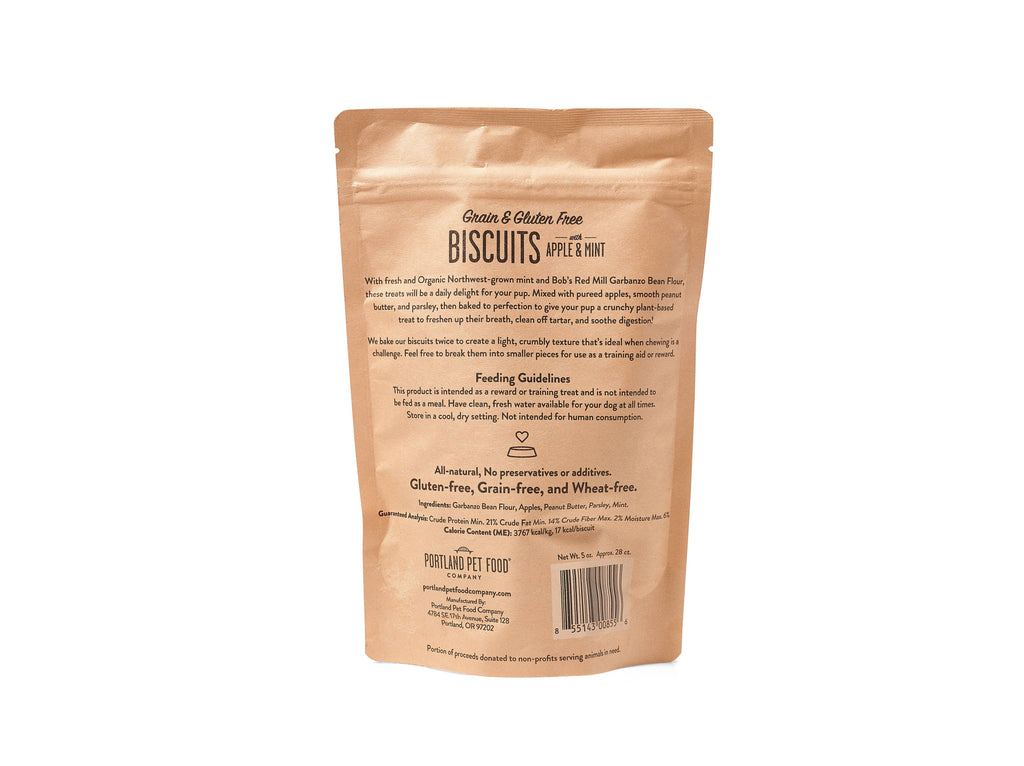 Grain & Gluten-Free Apple & Mint Biscuit Dog Treats