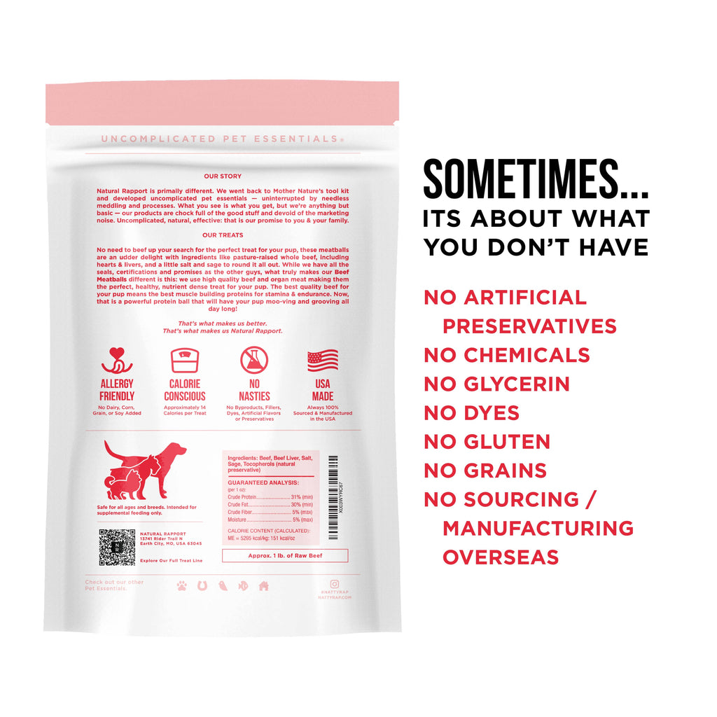 Freeze Dried Beef Meatballs