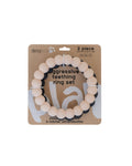 2 x Ring Aggressive Chew Toy Set - Nude & Black