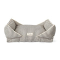 YARN DYE STRIPE MODERN MED CUDDLER PET BED