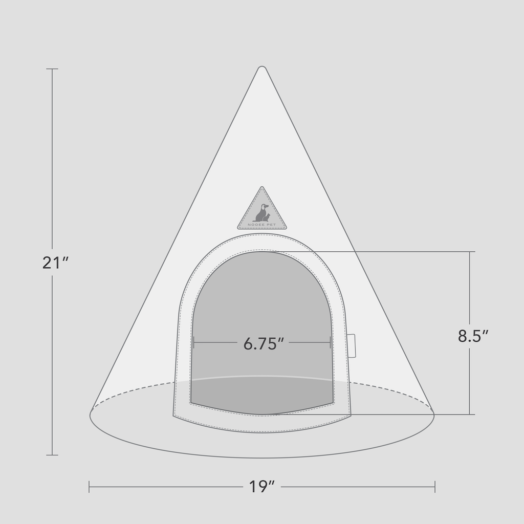 Nooee Pet Bella Cave – Size XS Foldable Travel Pet Home