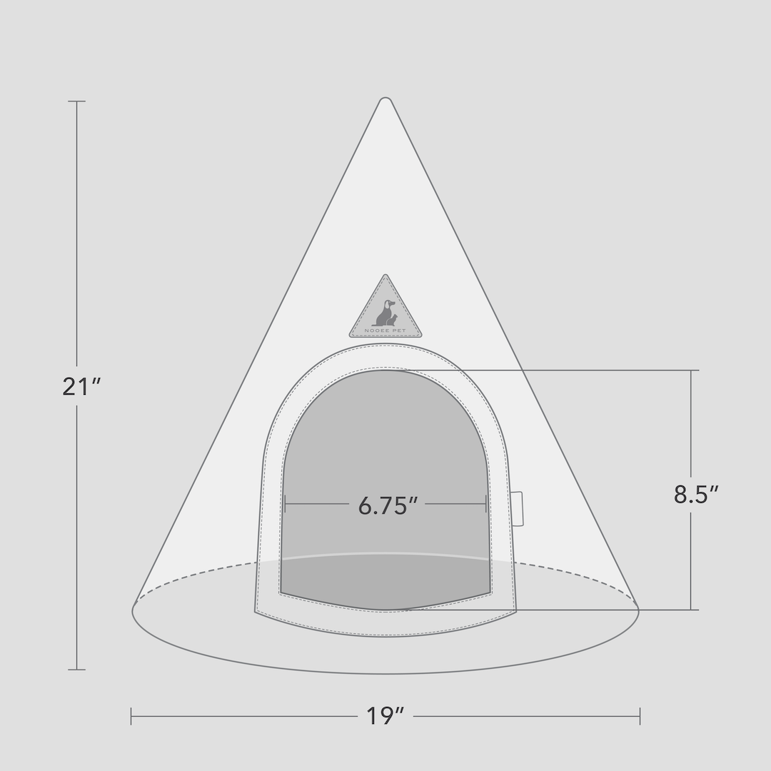 Nooee Pet Bella Cave – Size XS Foldable Travel Pet Home