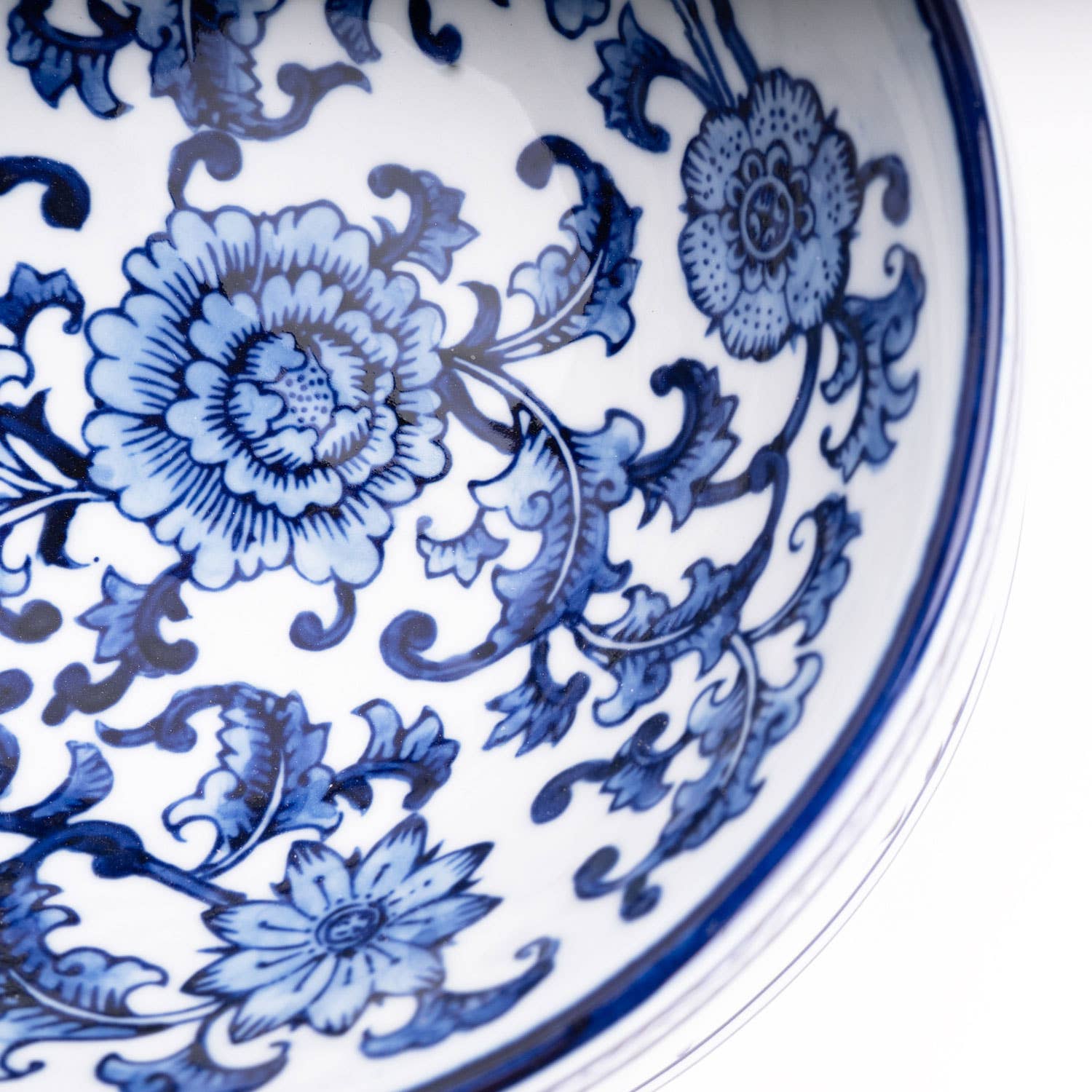 Blue Chinoiserie Large Dog Bowl