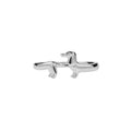 Dachshund Dog Stacking Band Ring in 925 Sterling Silver