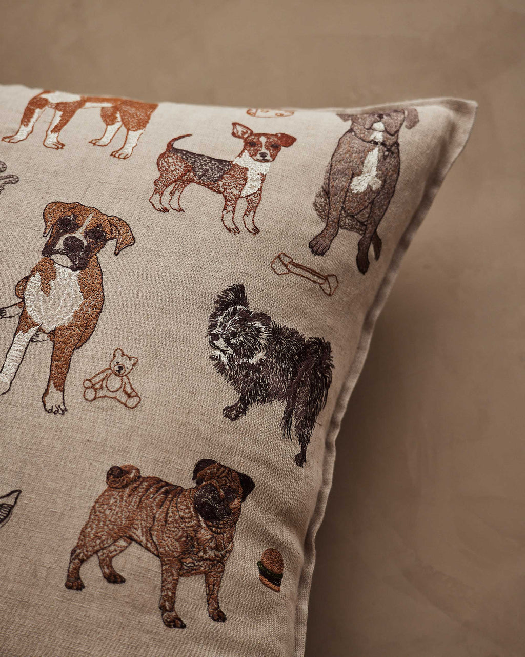 Dogs and Toys Pillow