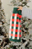 Rosy Plaid Sweater