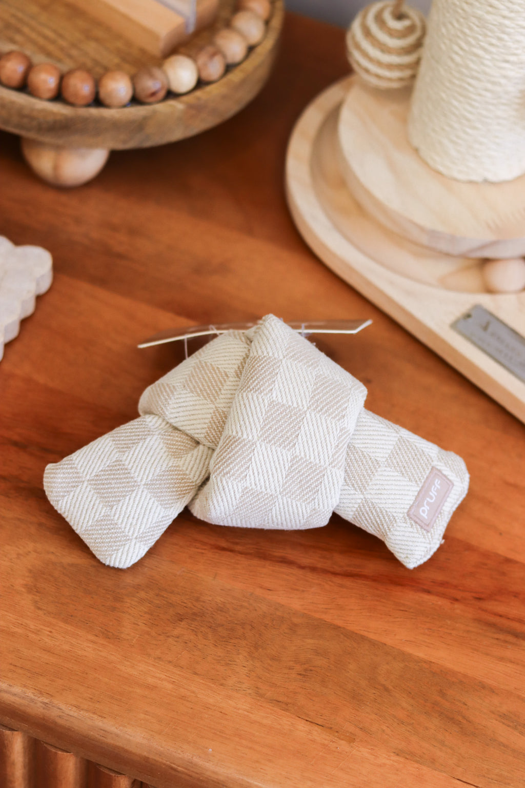 Checkered Knot Plush Toy