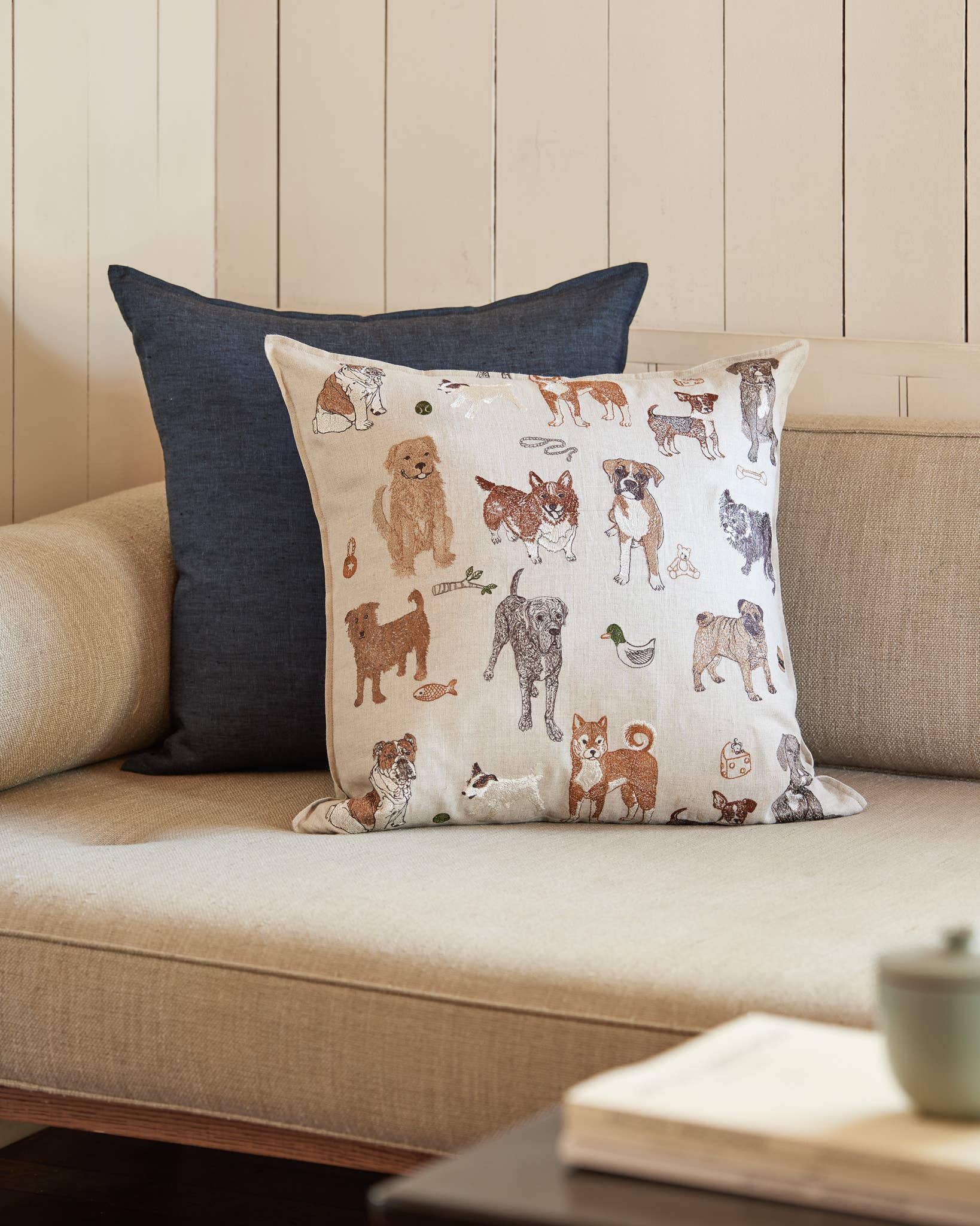 Dogs and Toys Pillow