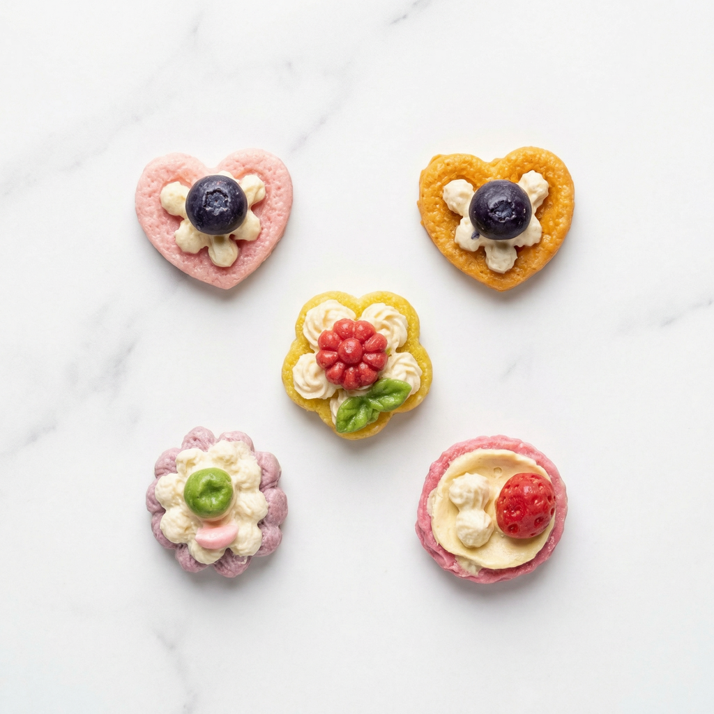 Gourmet Goat Milk Fruit Tarts - Dog & Cat Treats (1oz)