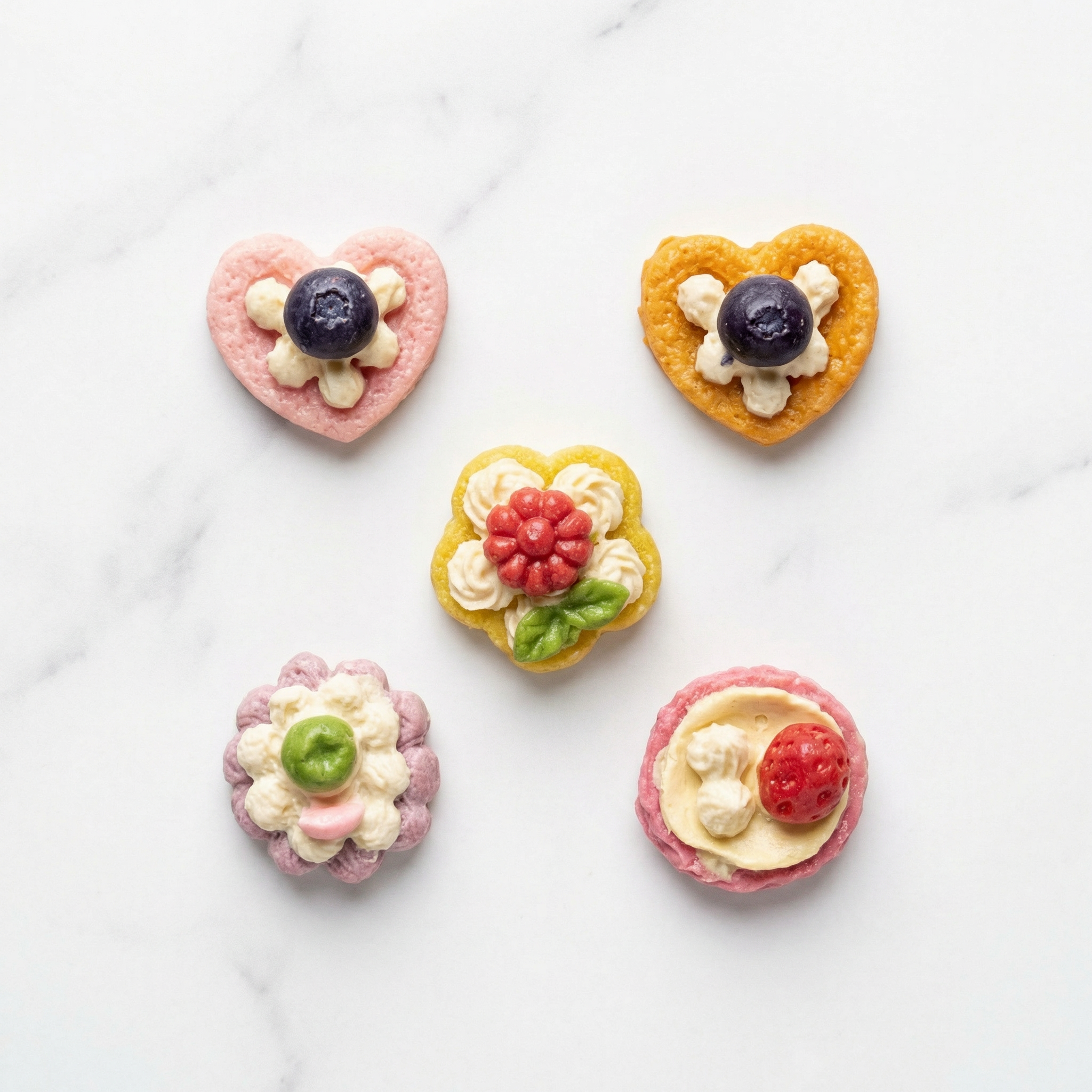 Gourmet Goat Milk Fruit Tarts - Dog & Cat Treats (1oz)
