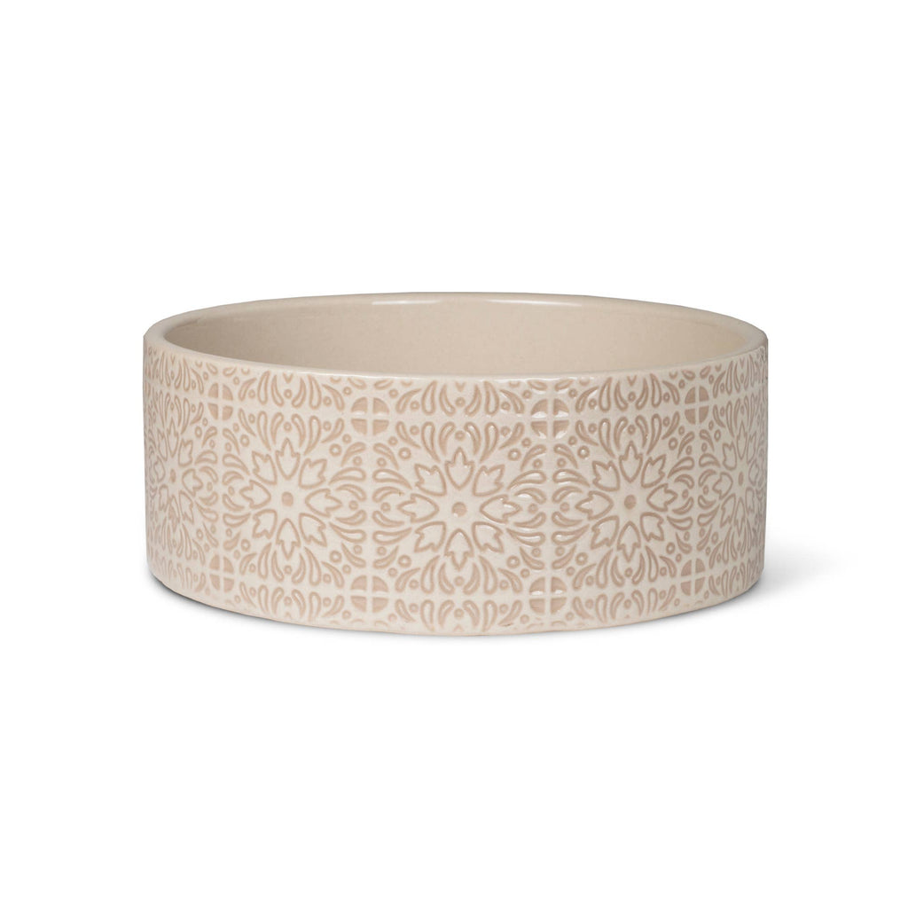 SEVILLA TILE SAND MEDIUM PET BOWL