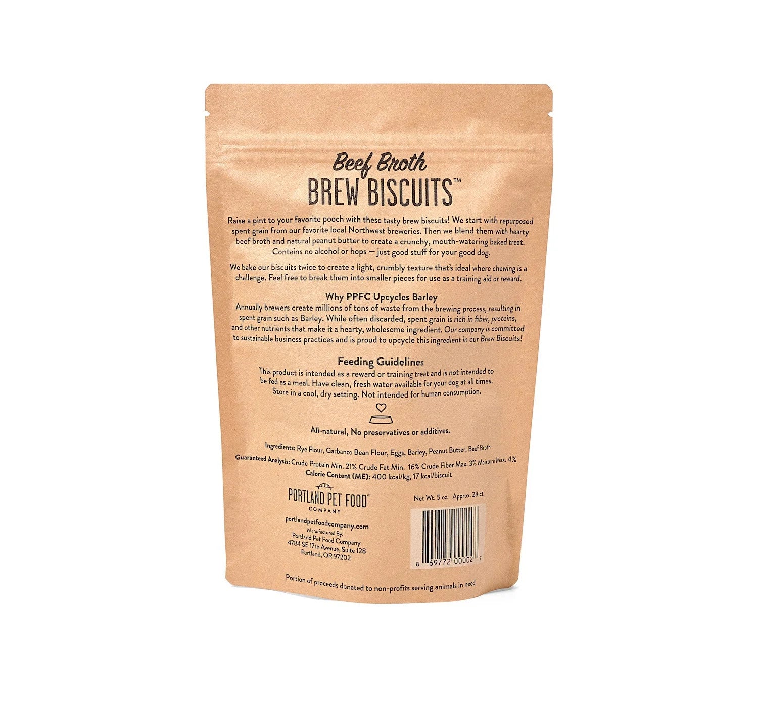 Beef Broth Brew Dog Biscuits