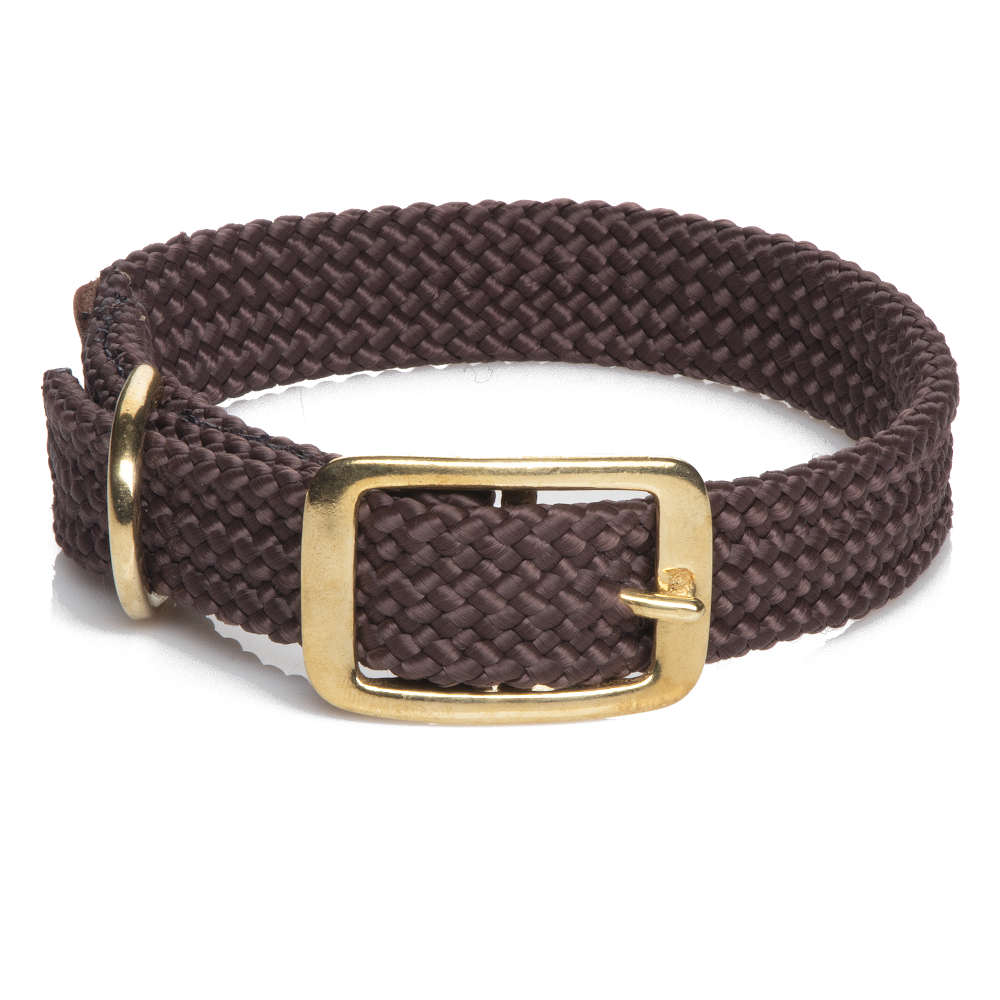 Double Braid Collar - Chocolate Brown