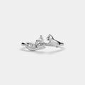 Dainty Cat Heart Ring