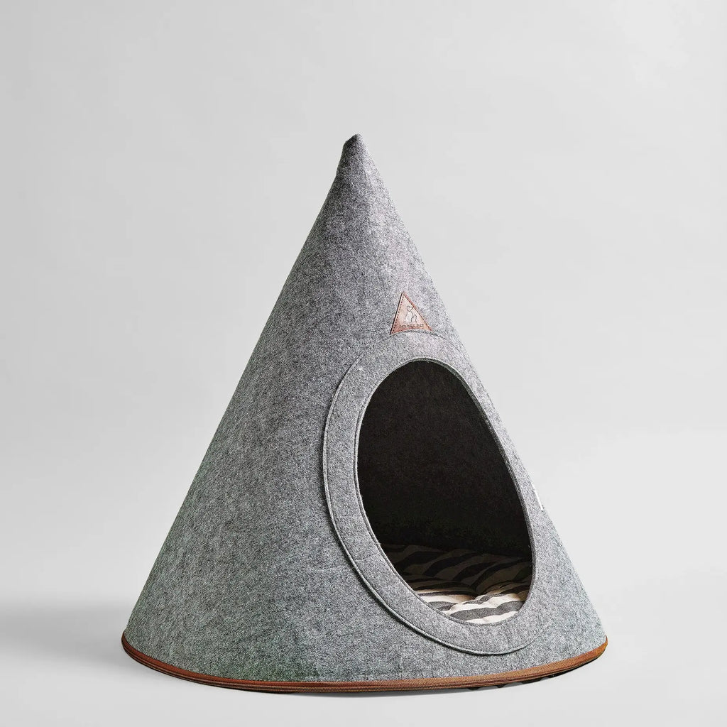 Nooee Pet Buddy Cave – Size L Gray Pet Cave for Cozy Comfort