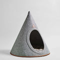 Nooee Pet Buddy Cave – Size L Gray Pet Cave for Cozy Comfort