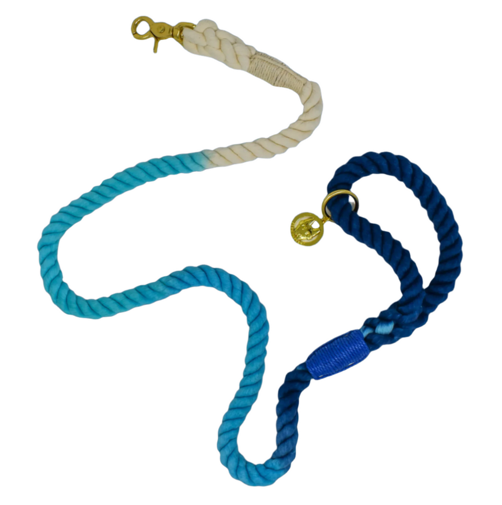 Kennedy Rope Dog Leash | Dog Leash | Blue Ombre Leash