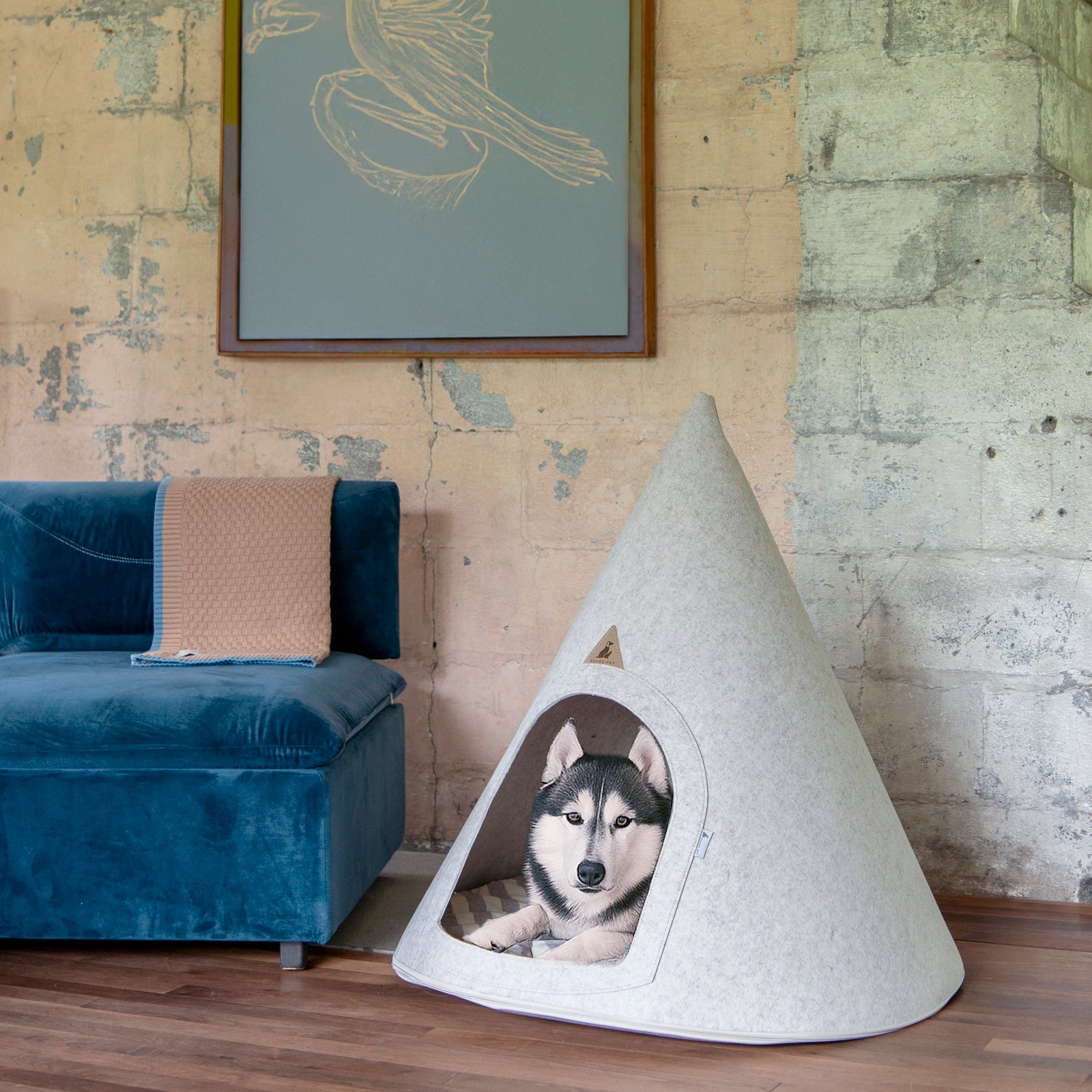 Nooee Pet Cave Harry (XXL) – Cream/Brown