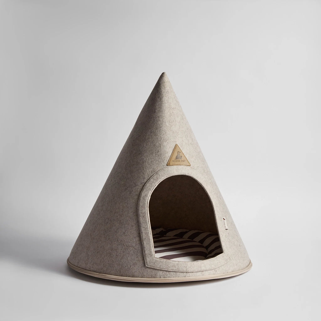 Nooee Pet Cave Lucy (M) – Cream/Brown