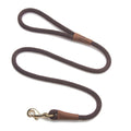 Braided Rope Leash - Chocolate Brown