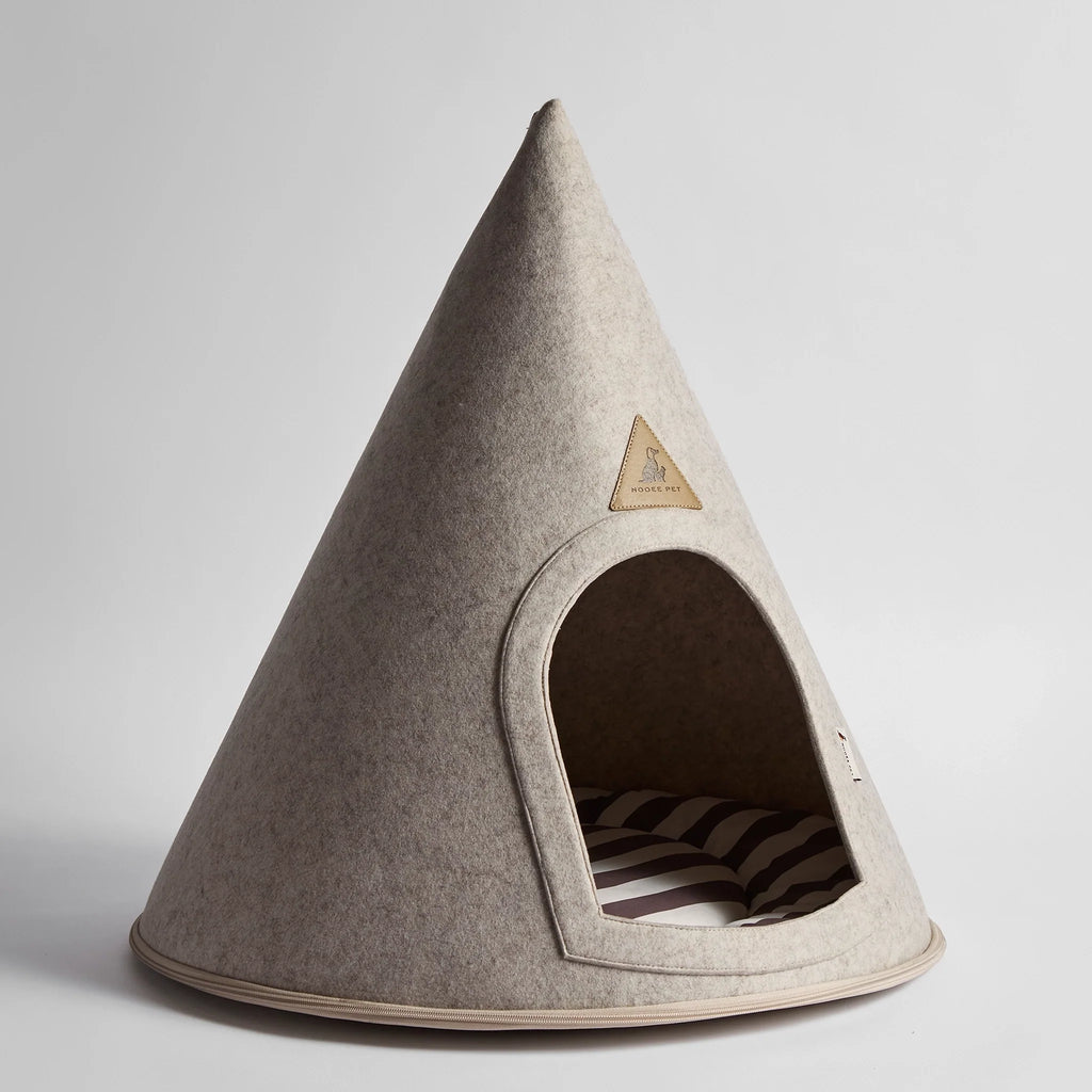 Nooee Pet Cave Molly (XL) – Cream/Brown